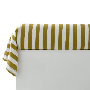 Taie de traversin percale de coton MARTIKA - jaune ocre