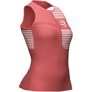 Image de Compressport Tri Postural Tank Top Women, coral S T-shirts course à pied