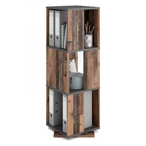 Étagère Pivotante "3 Compartiments" 108cm Naturel Prix