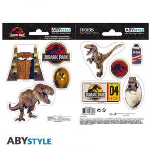 Abystyle Jurassic Park - Dinosaures - Set De 2 Planches De Stickers