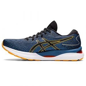 Asics Gel-Nimbus 24, Baskets Homme, Azure Amber, 43.5 EU