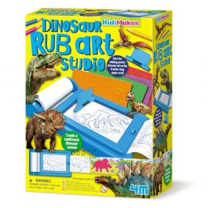 4M - Kidz Labs HCM Kinzel - Studio d'art dinosaure | KidzMaker | Impressions d'œuvres d'art de dinosaures sur rouleau de papier continu de 8 m | Plaisir d'apprentissage créatif | 68744