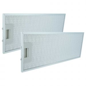 Vhbw 2x Filtre anti-graisse remplacement pour Siemens 00352813 pour hotte de cuisine, m&eacute;tal
