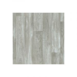 Décoweb Sol Vinyle First - Imitation parquet gris clair - Effet argenté - Rouleau de 4m x 2m