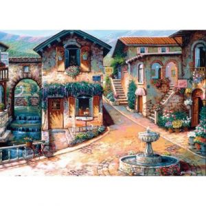 KS Games Puzzle 500 pi&egrave;ces : La fontaine sur la place