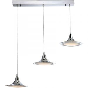 Globo Lustre DEL suspension luminaire plafond lampe LED 7 watts chrome salle à manger