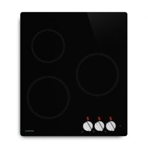 Klarstein Kochheld Plaque &agrave; Induction 3 Feux - 5700W Boost, 3 Zones, Commande Rotative, S&eacute;curit&eacute; Surchauffe, Indicateur Chaleur R&eacute;siduelle,