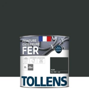 Image de Tollens Peinture extérieure fer mat noir mat 2L