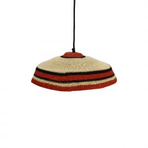 Now's Home Suspension en Jonc de Mer Naturel Trinidad naturel/rouge - 45x13 cm