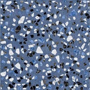Carrelage Aspect terrazzo Dura bleu 20x20 cm