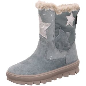 Superfit Bottes de neige Flavia en Gore-tex doubl&eacute;es chaudes, Vert clair argent&eacute; 7500, 28 EU &Eacute;troit