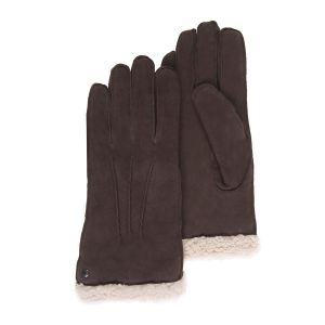 Isotoner Gants cuir femme - Marron - Taille S