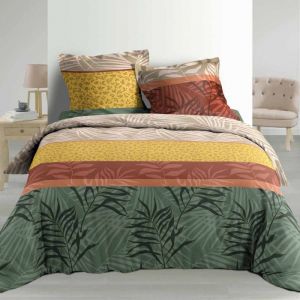 Parure De Lit Percale Indonésia 240x220 Cm Neuf