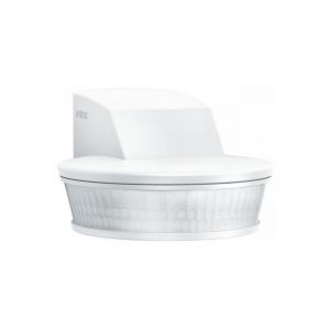 Steinel D&eacute;tecteur de Mouvement sensIQ S KNX Blanc 300&deg; | Capteur Professionnel 20 m Protection Anti-Fuite avec Support Mural d'angle