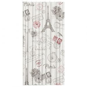 Cofan Rideau de Salle de Bain avec imprim&eacute; pour Douche | Imperm&eacute;able avec Taille Standard 2,20 x 2 m | Comprend 12 Anneaux