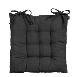 Collection In The Mood Coussin de chaise Paddy - L46 x B46 cm - Coton - Noir