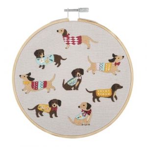 Kit de Broderie "Dog" avec Cercle en Bois de 15 cm &ndash; Trimits(...) - 62 Dogs
