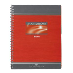 Hamelin Cahier de texte NF54 Q 5x5 124 pages 17 x 22 cm