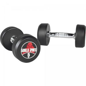 Image de Gorilla Sports Paire de 2 x 5 kg Dumbbell haltère poids