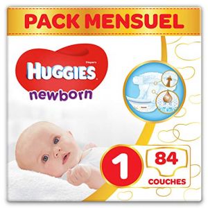 Image de Huggies Newborn (Nouveaux-nés) Couches Bébé Unisexe x84 Taille 1