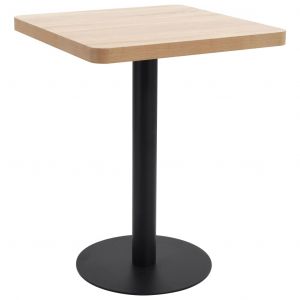 Image de VidaXL Table de Bistro MDF Marron Clair 60x60 cm