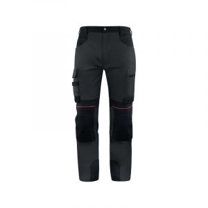 Delta Plus Pantalon stretch mach 5 v3 200 - 300 g 3xl 7 et plus pantalon 1 pièce(s) gris/noir coton / polyester, polyamide / élasthanne, cordura pantalon mach5