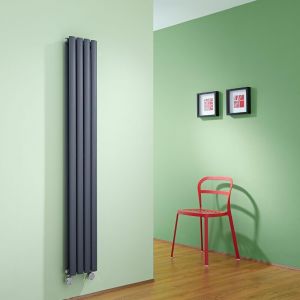 Hudson Reed Radiateur Design électrique Vertical Vitality 160cm x 23,6cm x 7,8cm