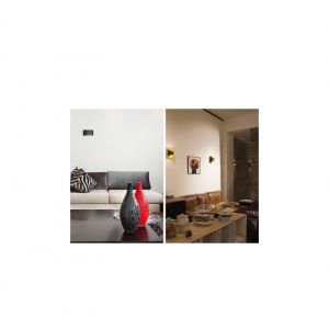 indigo Applique Glam 250 LED U&D - 12W - 3000K - 360Lm - dimmable - Noir/Doré