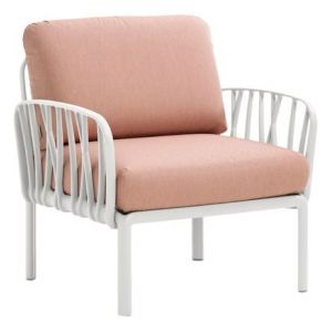 Nardi Fauteuil Komodo - bianco - rosa quarzo