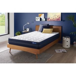 Matelas 140x190 cm Ressorts ensach&eacute;s et m&eacute;moire de forme