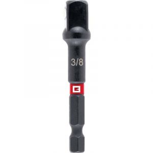 Einhell Original Adaptateur pour clé à douille Impact (acier CrV, admission 3/8", longueur 65 mm, phosphaté au manganèse, résistant aux chocs, zone de torsion)