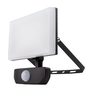 Rev LED Strahler au&szlig;en SUPRA - Au&szlig;enleuchte mit Bewegungsmelder, 20W, 1600 Lumen, 4000 Kelvin, Wandleuchte IP54 - ideal f&uuml;r Hof, Carport & Garage, anthrazit