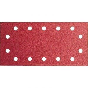 Bosch 2608605265 - Set de feuilles abrasives Best for Wood, 14 trous, 10 pièces, 115 x 230 mm, 40