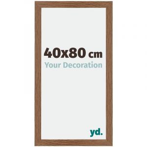 Image de Your Decoration - 40x80 cm - Cadres Photo en mdf Avec Verre acrylique - Anti-Reflet - Excellente Qualité - Chêne Rustique - Cadre Decoration Murale