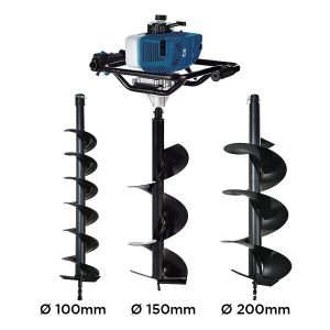 Image de Hyundai Tarière thermique - Mèches 100-150-200mm - 58 cm3