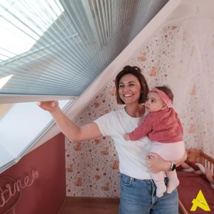 Avosdim Store Moustiquaire Plissé pour Fenêtre de Toit