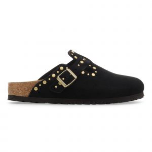 Birkenstock Sandales en cuir suédé riveté Boston