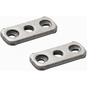 Cyclingcolors 2x écrou rectangulaire lit platine 3 trous M9 x 175 acier meuble assemblage vis bois ancien