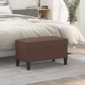 VidaXL Banc Marron 70x35x41 cm Similicuir