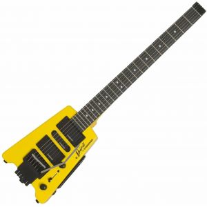 Steinberger Spirit GT-PRO Deluxe Hot Rod Yellow guitare électrique sans tête avec housse