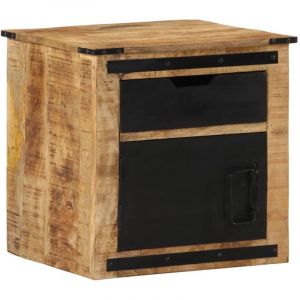 VidaXL Table de chevet 45x40x45 cm bois de manguier massif
