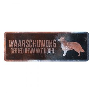 Panneau d'avertissement collie français D&D Home