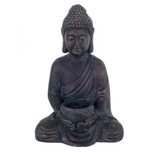 Statue By SIGRIS Bouddha Oriental 023660 Lilas