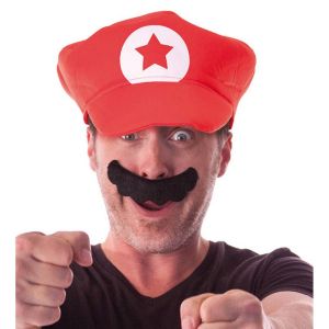 Ruedelafete Moustache Mario noire