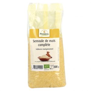 Priméal Semoule de maïs complète bio en sachet de 500 g