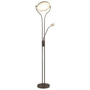 Image de VidaXL Lampadaire 18 W Argenté 180 cm variable