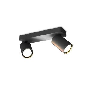 Mantra Projecteur sur rail SAL BLACK Noir 2x10W Max