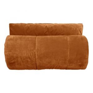 Vent du Sud Couvre lit velours matelass&eacute; 'Moki' toutes dimensions Moki Camel - 240 x 260 cm pour lit 'King Size'