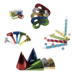 Ruedelafete 1 Kit festif métallique cotillons pour 5 personnes REF/22403 - ptit clown