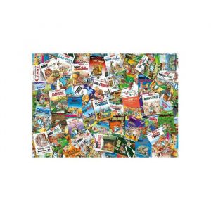 Nathan Puzzle 1000 pieces asterix - les aventures du gaulois en bd - puzzle collage albums obelix - set collection adulte et carte